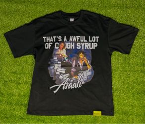 Cough Syrup Black Graphic Streetwear Tshirt