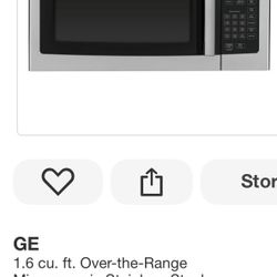 GE 1.6 cu. ft. Over-the-Range Microwave in Stainless Steel