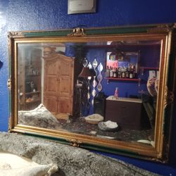 Antique Gold Leaf Mirror