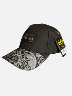 New with tag AUTHENTIC INVICTA Classic Men’s black and gray adjustable cap hat
