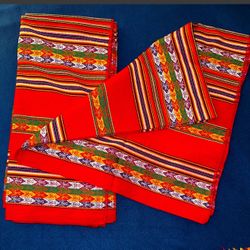 Peruvian Alpaca, Manta/ Blanket decorative Handcrafted, $39 each piece