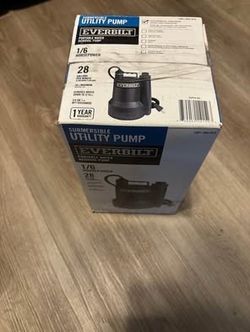 Everbilt SUP54-HD 1/6 HP Plastic Submersible for Utility Pump 28 GPM Water Removal