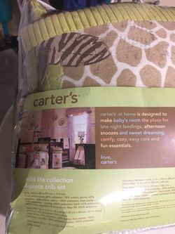 Carters crib set and hamper
