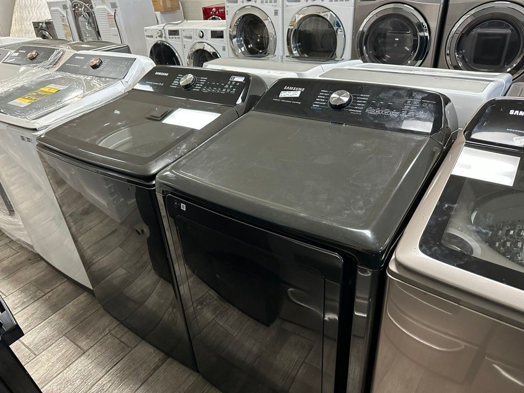 Samsung washer and dryer set electric with warranty