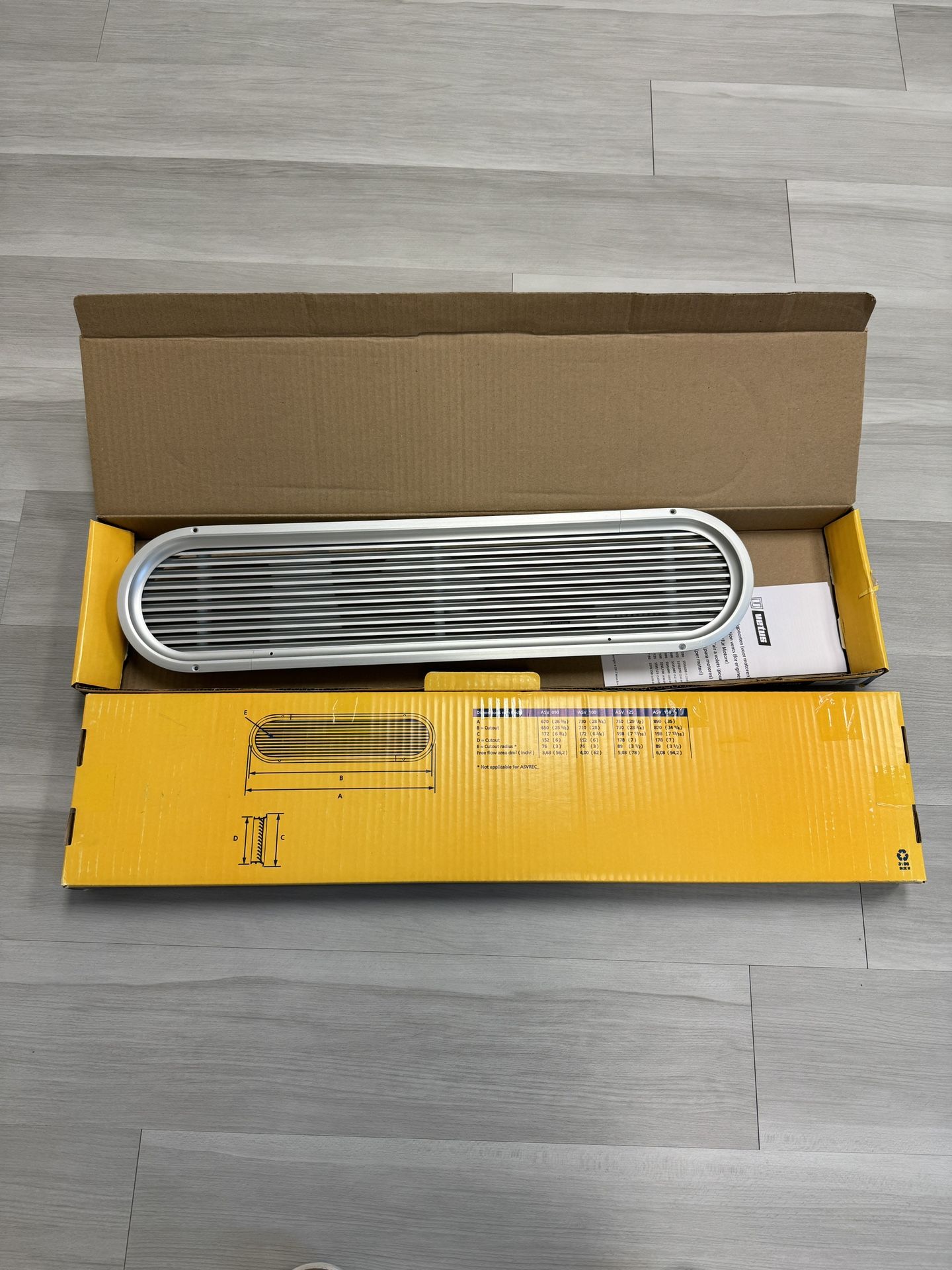 Vetus Louvered Air Vent