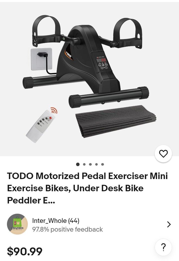 TODO Motorized Pedal Exerciser