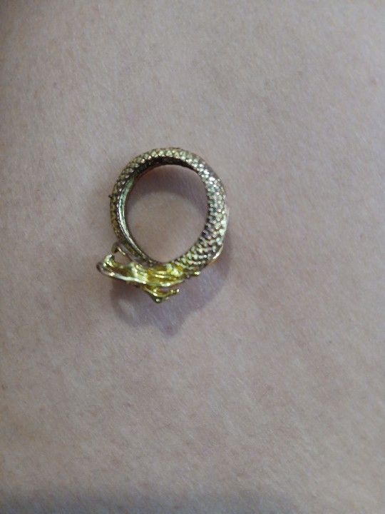 Gold Chinese Dragon Ring