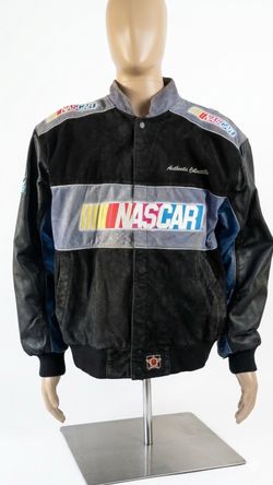 Vintage JH Design NASCAR Racing Jacket - Suede & Leather - Size Large