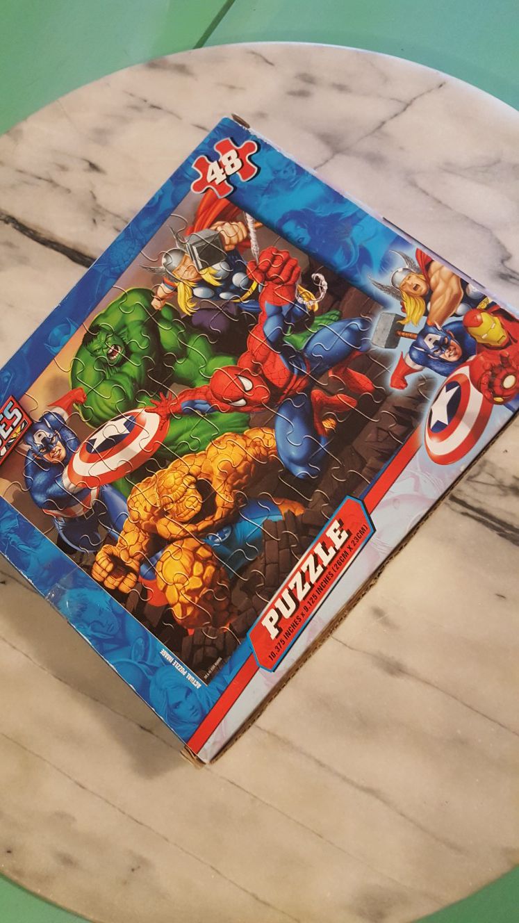 Marvel Avengers 48 piece new puzzle kids children toy game gift Spider-Man Hulk Thor Captain America