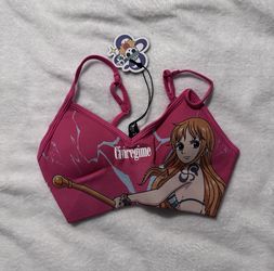 Civil Regime x One Piece Nami Anime Kelly Seamless Pink Sports Bra Size XS