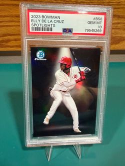 2023 Bowman Chrome PSA10 Elly De La Cruz Spotlights #BS8 Cincinnati Reds SP