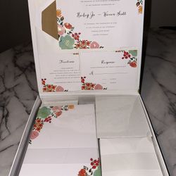 NEW Customizable Wedding Invitation & RSVP & Direction & Envelopes 30 Sets 180pc