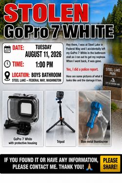 ((( Stolen ))) GoPro 7 white