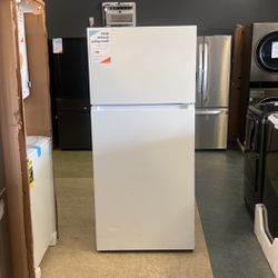 White Top Freezer Apartment Size Refrigerator 