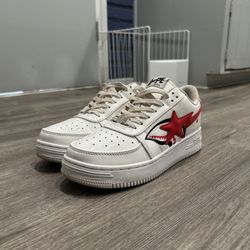 A Bathing Ape Bapesta Low M2 'Shark Face - White' 