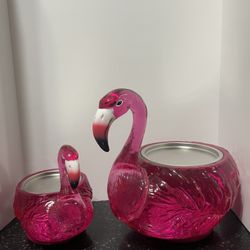  Bath And Body Works Flamingo Candle Warmer/holder Water Globe 