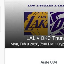 Lakers Vs Oklahoma City Thunder 