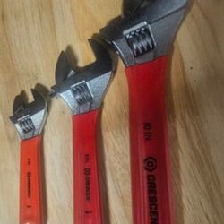 3 Cresent Wrench Set