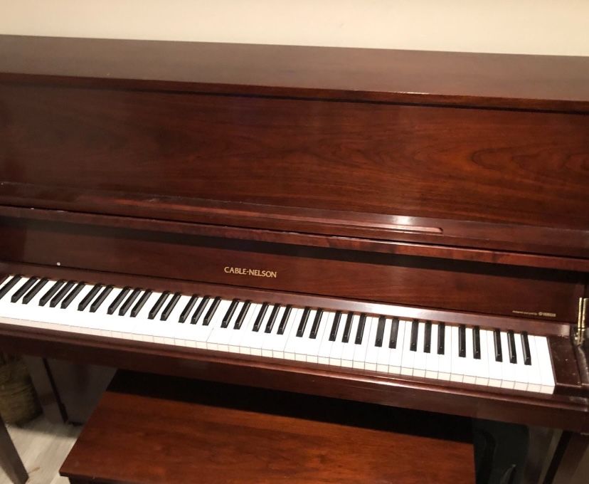 Cable-Nelson upright Piano with seat - FREE!