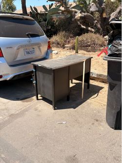Free on the curb black desk only