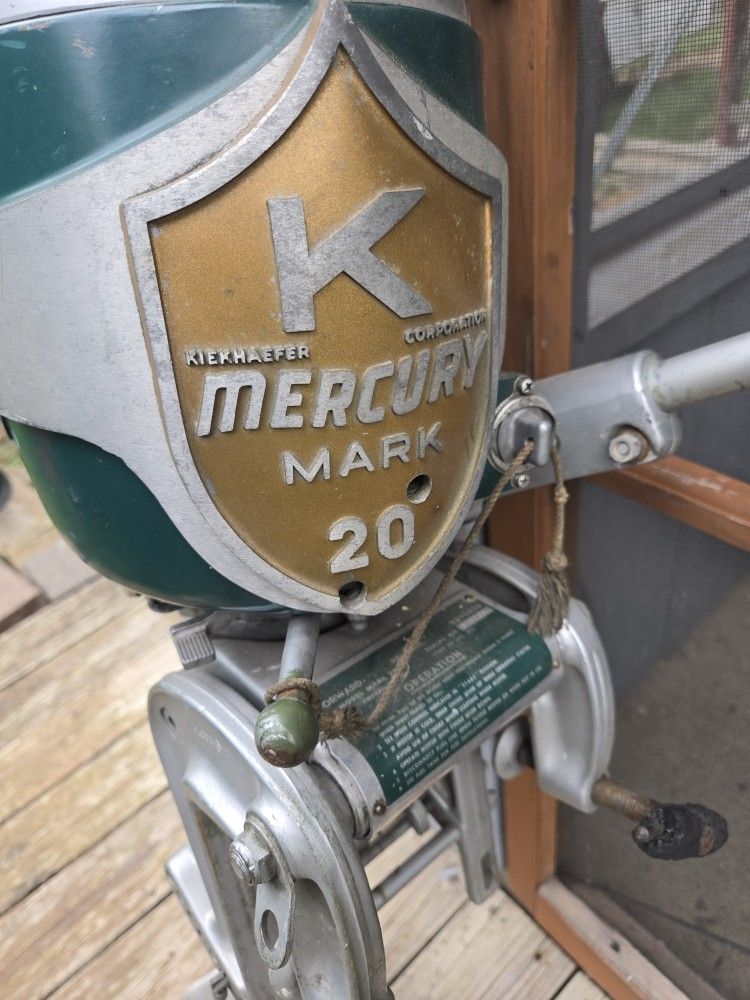 1955 Mercury Mark 20, 16 HP Outboard Boat Motor