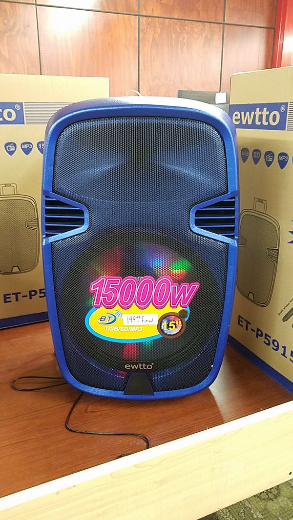Ewtto bluetooth light up 15000w speaker for Sale in Buffalo, NY OfferUp