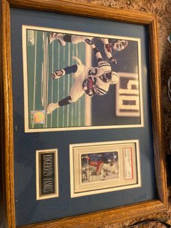 Football 1999 upper deck MVP PSA mint nine with 8 x 10 official NFL product