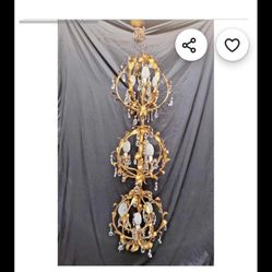 Italian Vtg Chandelier 