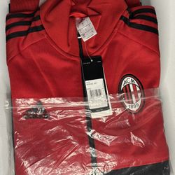 Adidas AC Milan Vintage 00s Red Baggy zip up track jacket Men’s  Size Large