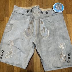 Lederhosen Leather Shorts For Men  Size 38 