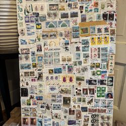Postage Stamp Collage Canvas 