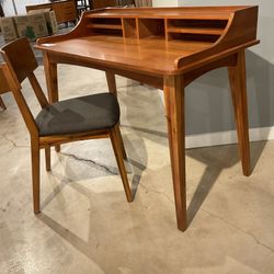 New Berkeley Desk and Chair Black Tasmanian Wood 