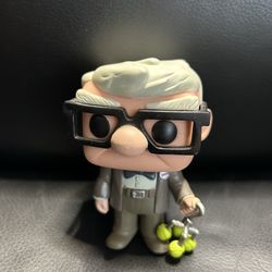 Funko Disney Up Carl Collectible Figurine 4" Gray Suit Holding Balloons