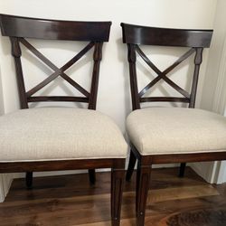 Theodore Alexander 2 Dining Chairs Mahogany From Selden’s **Brand New**