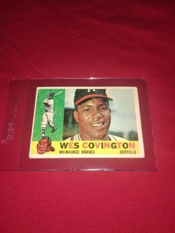 Vintage Old 1960 Wes Covington Baseball Card #158 - in very good condition