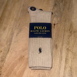 Polo Ralph Lauren Classic Crew Socks Cotton Comfort Stretch Blend  Pony New