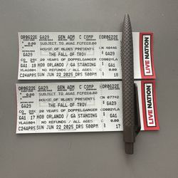 2 Tickets to The Fall of Troy 6/22/25