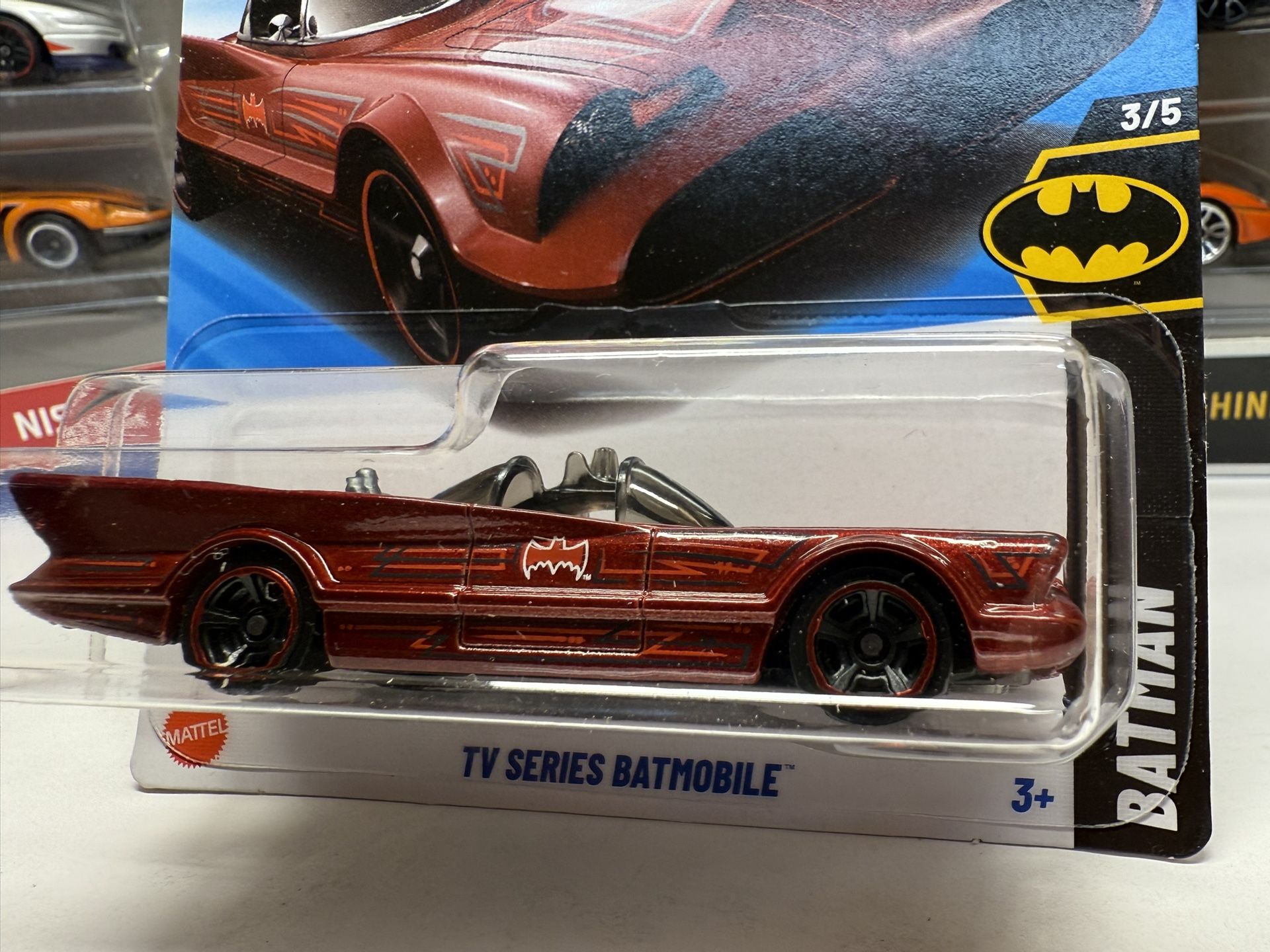 🎥🎬 HOT WHEELS 2025 - Red TV SERIES BATMOBILE - Batman 3/5 - 103/250 - DIE CAST TOY 1:64 🎬🎥