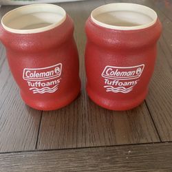Vintage Coleman Tuffoam Can Coolers 