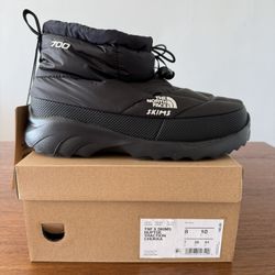 North Face x Skims Nuptse Traction Chukkas In Onyx Black 
