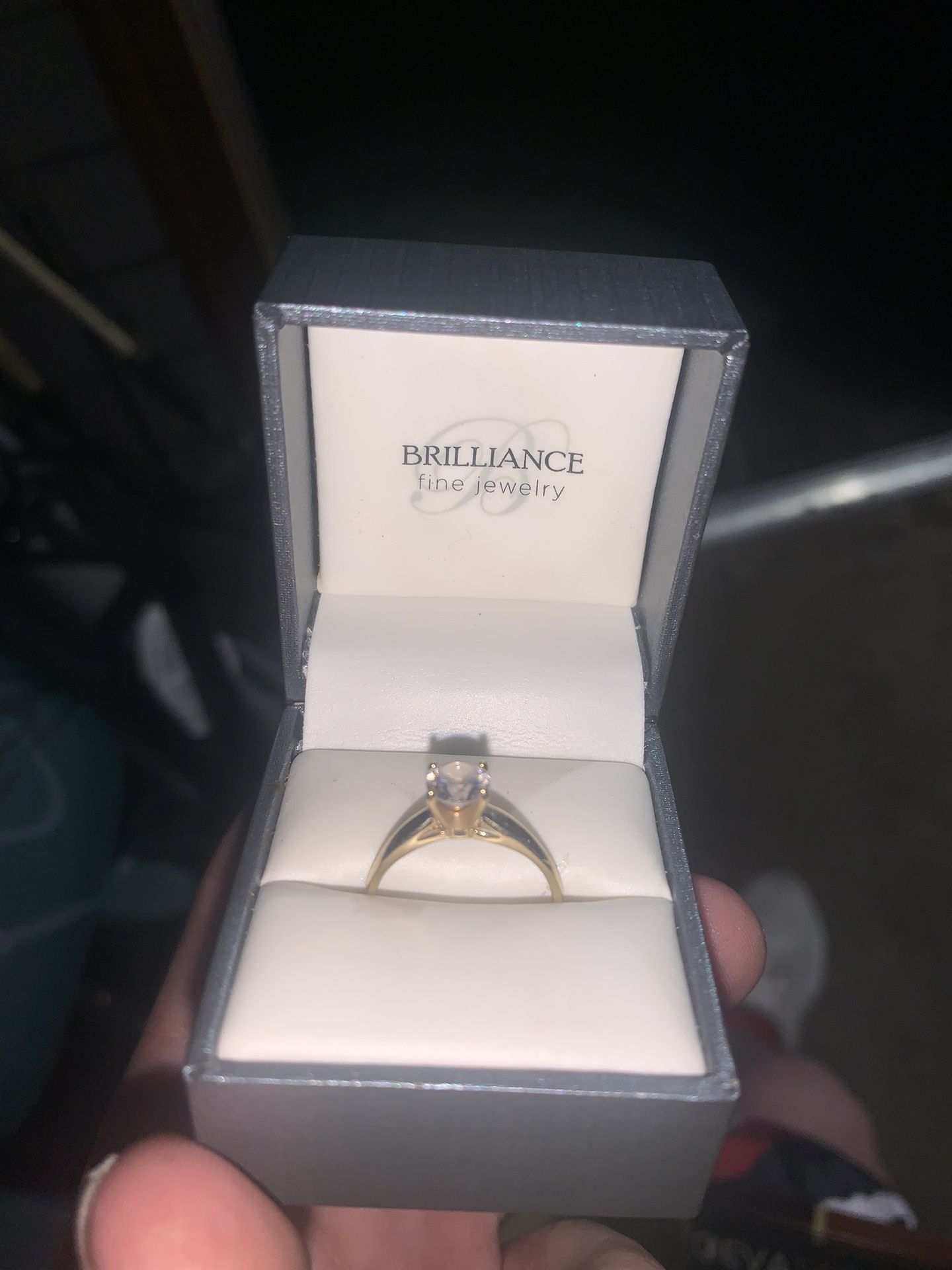 10K Gold Engagement Ring Size 7