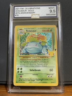 2021 P.M Celebrations Venusaur Holo 25th Anniversary Mint + 9.5