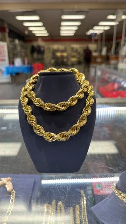 14k Gold Rope Chain Necklace 252.5g