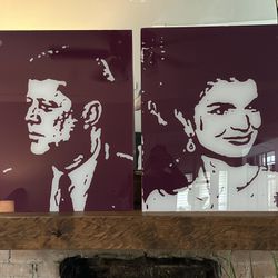 Kennedy Portraits (Jackie O & John F Kennedy)
