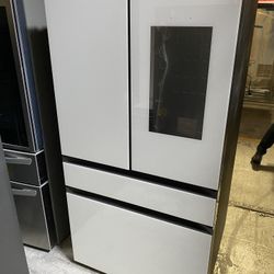 White Glass 4-Door French Door Family Hub Refrigerator - 29 Cu. Ft.