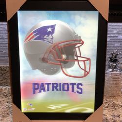 New England Patriots NFL 3D LED Collector Frame Sign