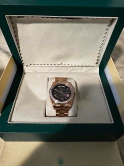 Rolex with diamond bezel 1k obo