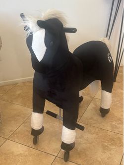 Ride on horse it holds up to 300 pounds