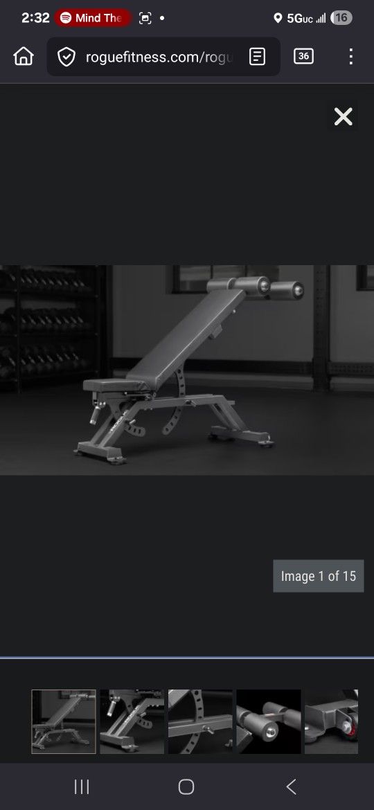 Rogue Fitness AB-3 Adjustable Bench With Decline Retrofit Kit