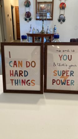 8x10 s  new  Motivational. Sayings both one price light weight  Brand New no deliveries no holds